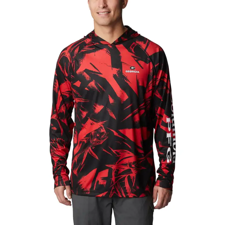 Sweat à capuche Terminal Tackle manches longues NCAA Georgia Bulldogs blk