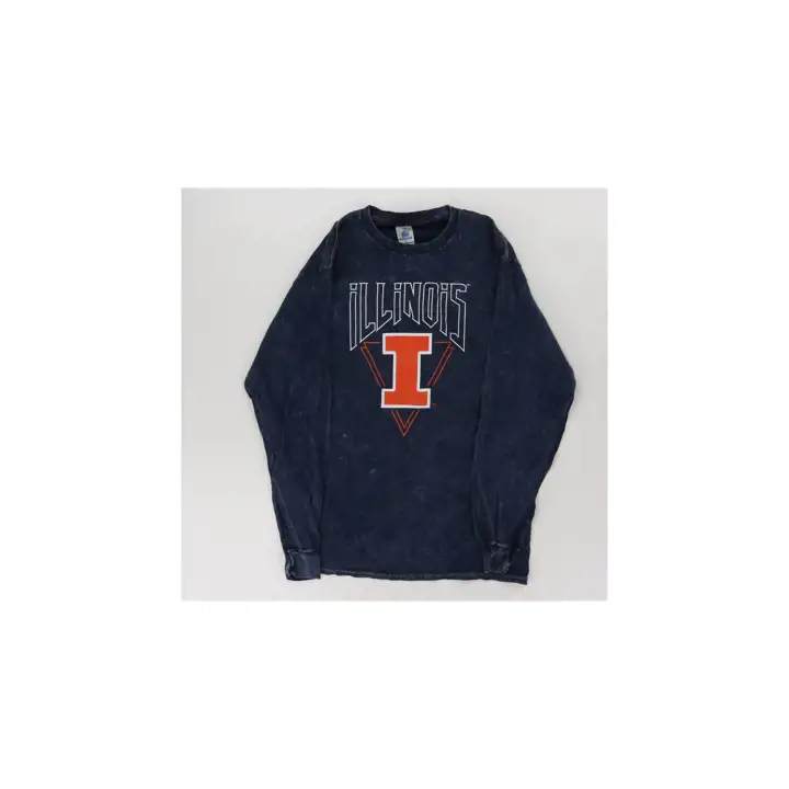 Illinois Fighting Illini NCAA Mineral Wash BF Manches Longues Femme T-S