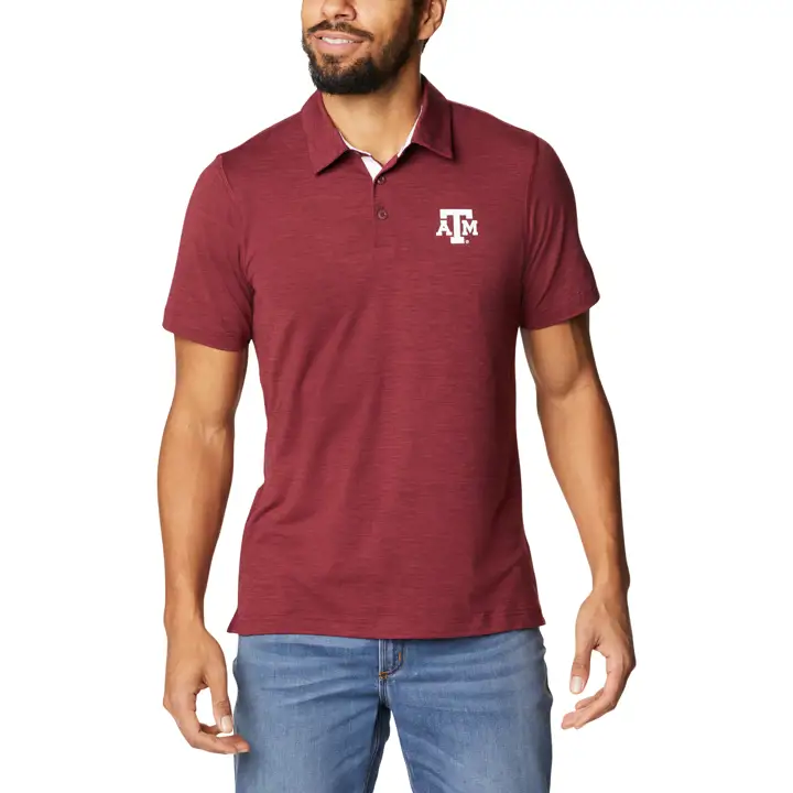 Polo technique Texas A&M Aggies NCAA CLG Trail pour homme