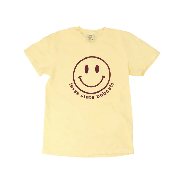 T-shirt femme Texas State NCAA CC Smiley Face LYEL