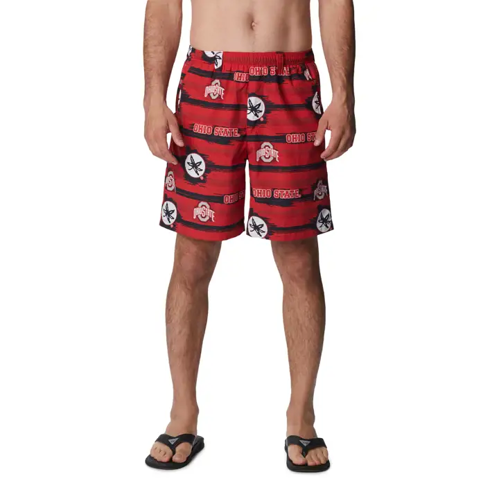 Short rouge imprimé Ohio State Buckeyes NCAA Backcast