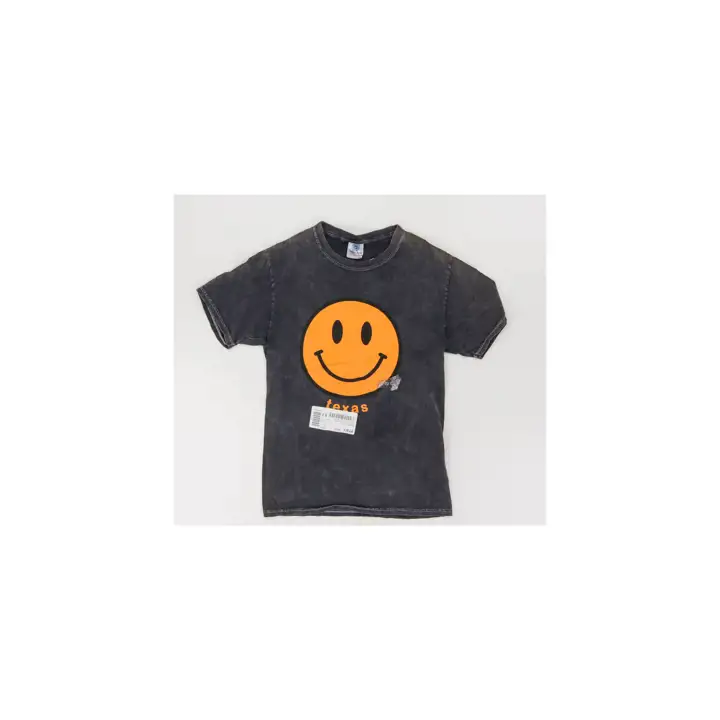 T-shirt BF délavé noir minéral NCAA Texas femme