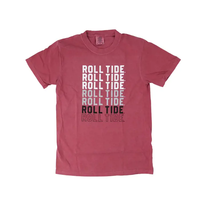 T-shirt de marque répété de la NCAA Alabama Crimson Tide pour femme