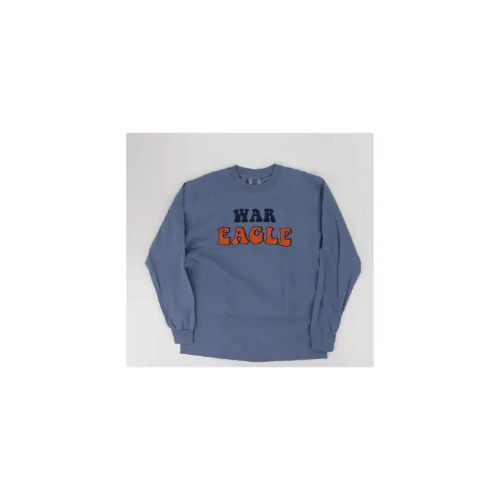 Auburn Tigers NCAA Women's CC Slogan LS T-Shirt DENIM