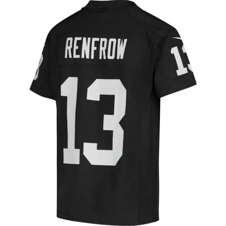 Maillot de match NFL enfant LV Raiders Hunter Renfrow noir