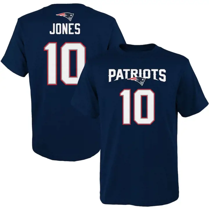 T-shirt Patriots NFL Toddler Mainliner N&N Mac Jones bleu marine