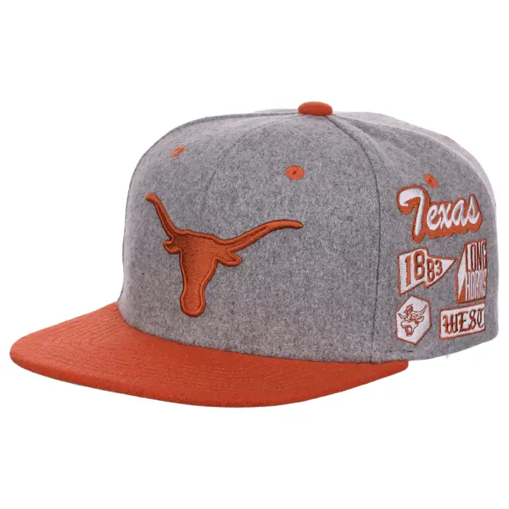 Casquette snapback Texas Longhorns NCAA Melton Patch gris
