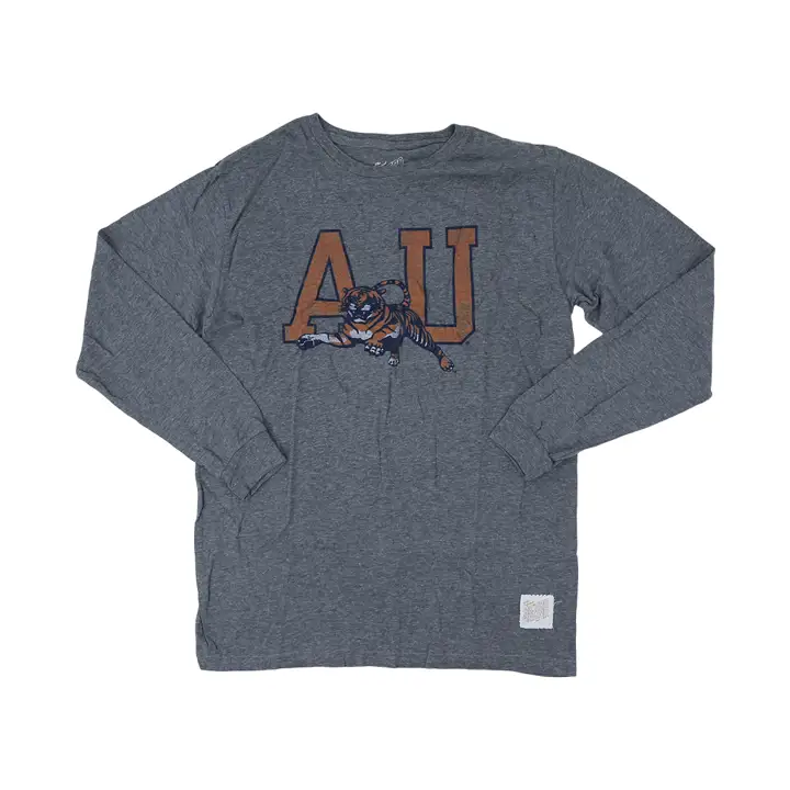 Auburn Tigers NCAA Big Logo Raglan gris