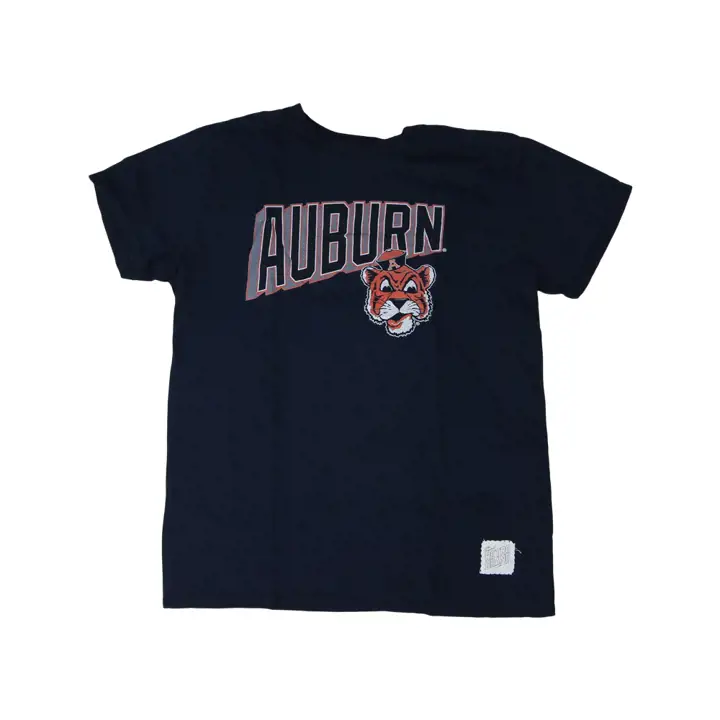 T-shirt logo Auburn Tigers NCAA Slant Vault bleu marine