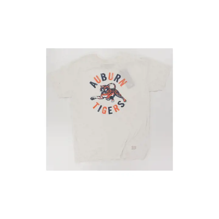 T-shirt vintage tricoté triple Auburn Tigers NCAA blc