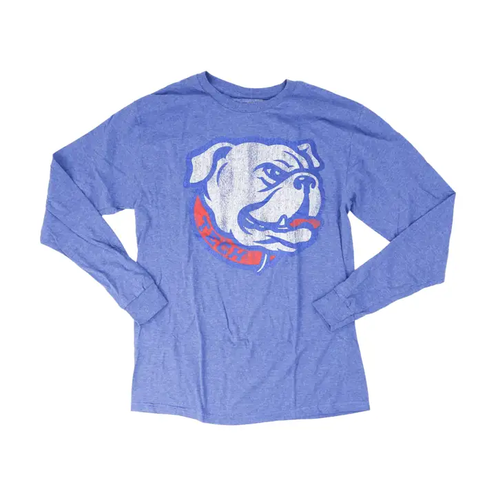 T-shirt à manches longues et slogan de taille moyenne NCAA Louisiana Tech Bulldogs rbl