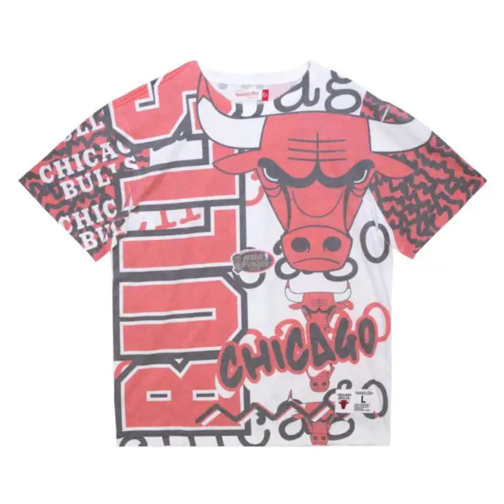 T-shirt géant Chicago Bulls NBA Big Face Jumbotron rouge