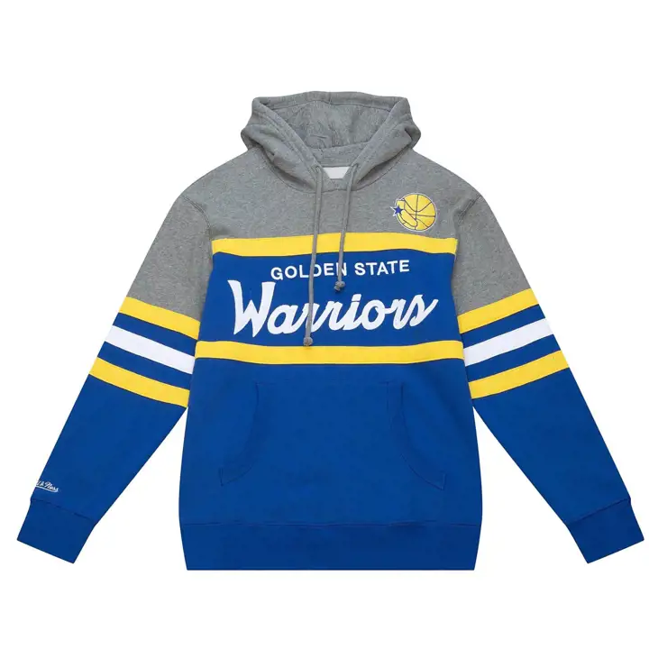 Golden State Warriors NBA Sweat à capuche d'entraîneur pour jeunes bleu
