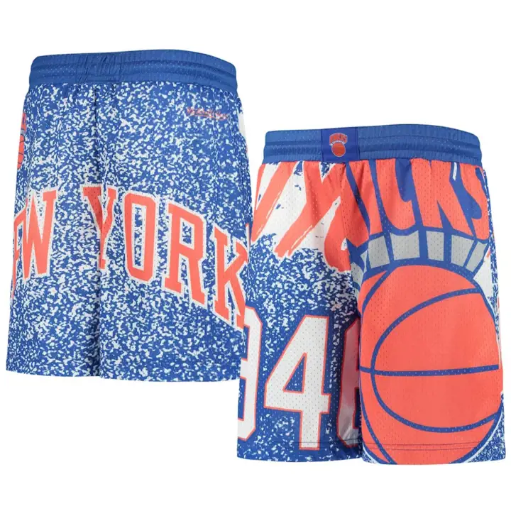 Shorts Jumbotron NBA pour jeune New York Knicks bleus
