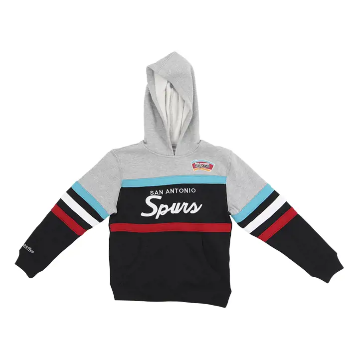 San Antonio Spurs NBA - Sweat à capuche d'entraîneur pour jeune - Noir