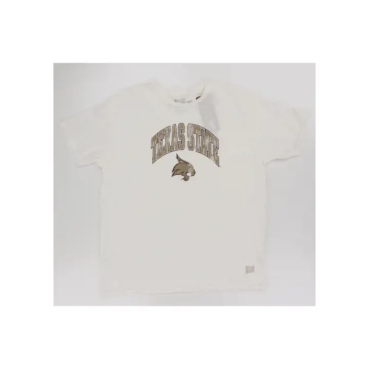 T-shirt en ivoire avec slogan Texas State NCAA Vault