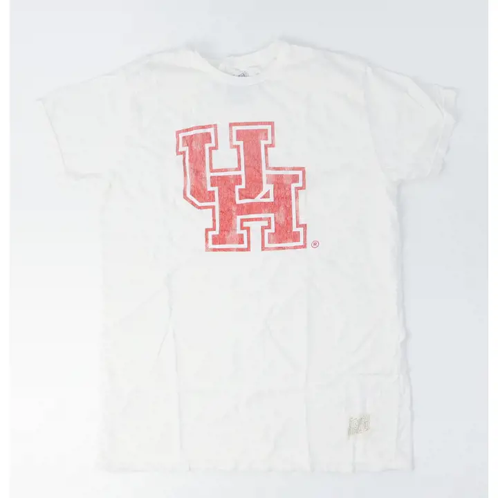 T-shirt à slogan Houston Cougars NCAA Vault ivoire