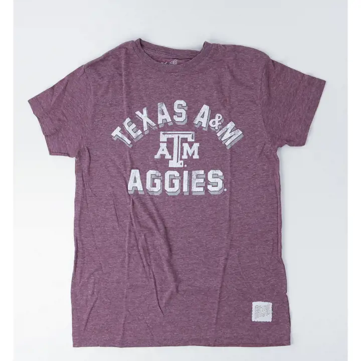 T-shirt mélangé vintage Texas A&M Aggies NCAA pour homme
