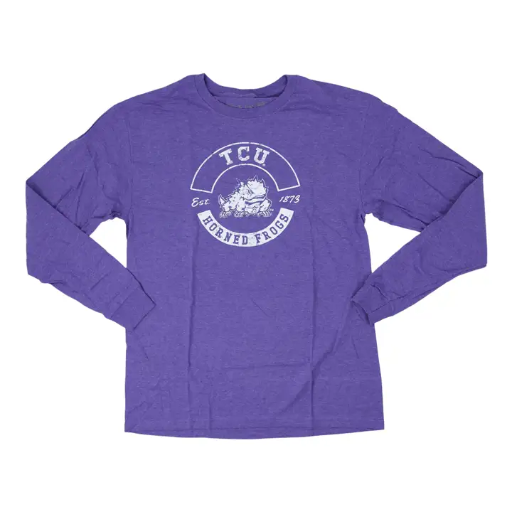 T-shirt à manches longues de la NCAA Texas Christian Horned Frogs (taille moyenne) avec slogan