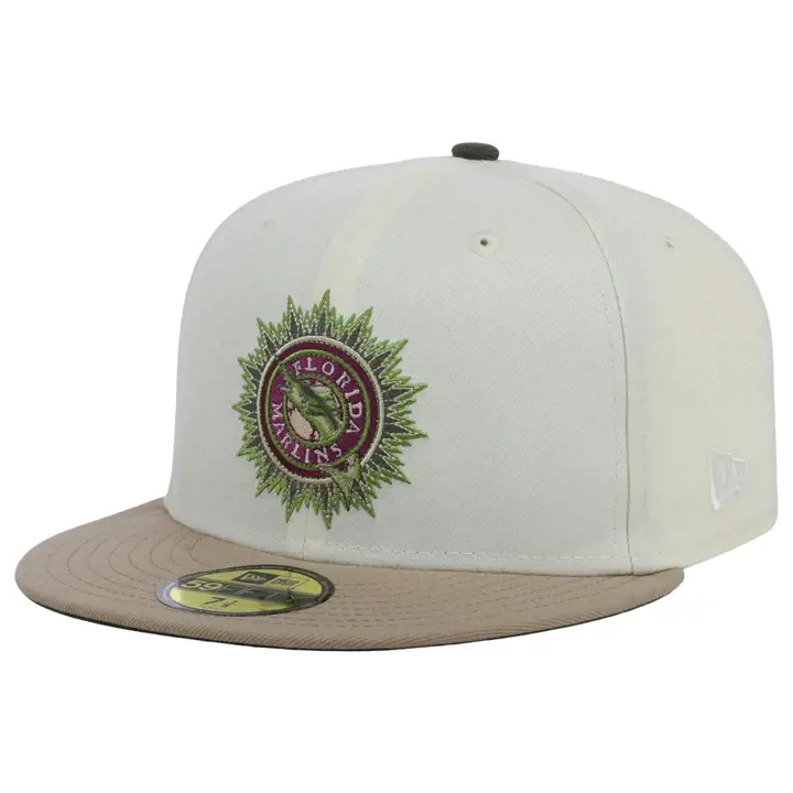 Casquette 59FIFTY MLB Pistacia Vera Florida Marlins ivoire/camel/olive