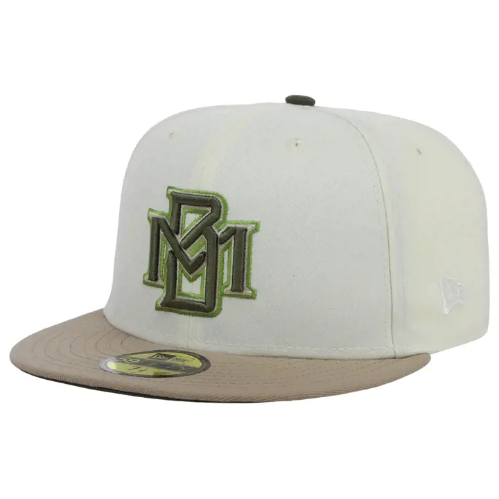 Casquette 59FIFTY MLB Pistacia Vera des Brewers de Milwaukee ivoire/chameau/olive