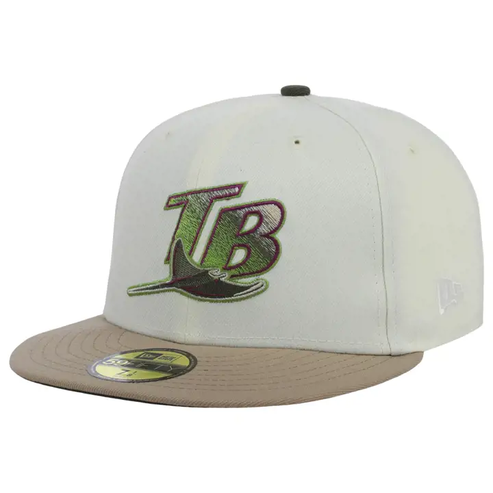 Casquette 59FIFTY MLB Pistacia Vera Tampa Bay Rays ivoire/camel/olive