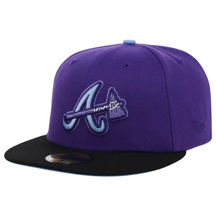 Atlanta Braves MLB Bien contre Mal 59FIFTY pur/blk/skbl