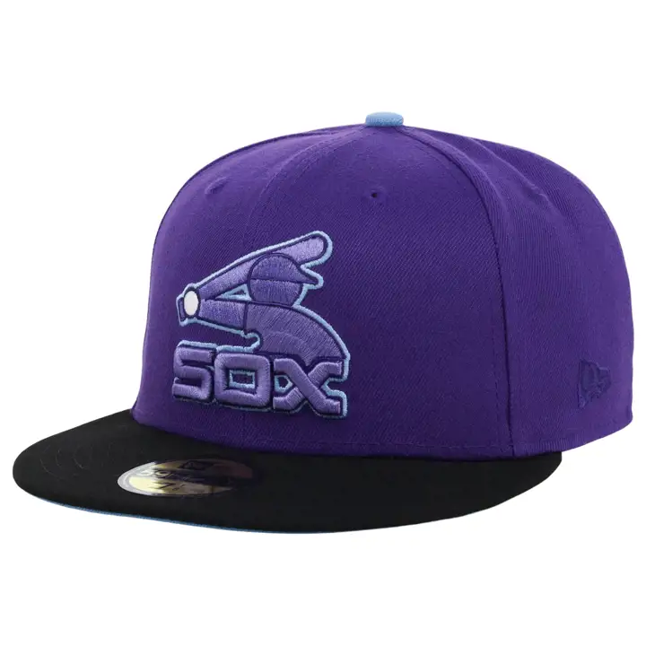 Chicago White Sox MLB Bien contre Mal 59FIFTY pur/noir/bleu ciel