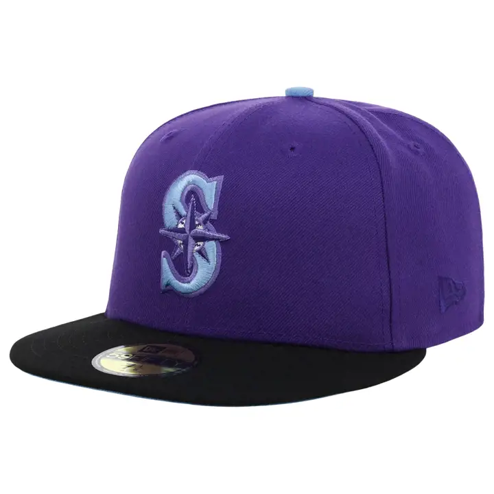 Seattle Mariners MLB Bien contre Mal 59FIFTY pur/noir/bleuciel