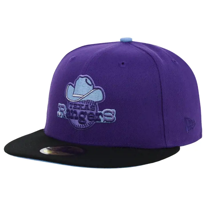 Texas Rangers MLB Bien contre Mal 59FIFTY pur/noir/bleu ciel