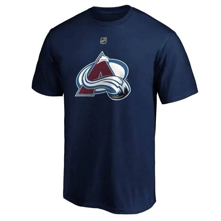 T-shirt AVALANCHE LNH authentique Stack N&N Cale Makar bleu marine