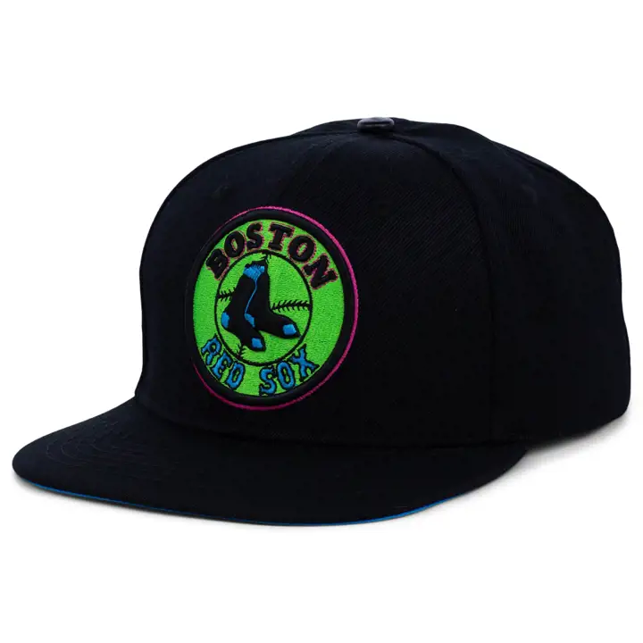 Casquette Boston Red Sox MLB Blacklight Snapback noir/noir/bleu