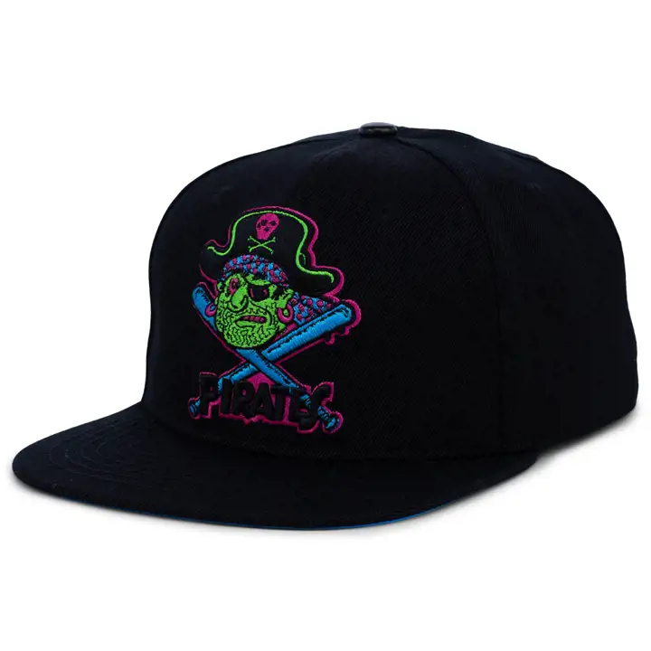 Casquette Snapback MLB Pittsburgh Pirates Blacklight noir/noir/bleu
