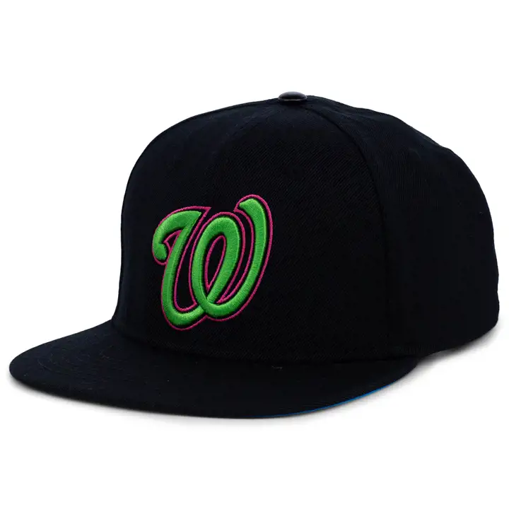 Casquette Snapback Washington Nationals MLB Blacklight noir/noir/bleu