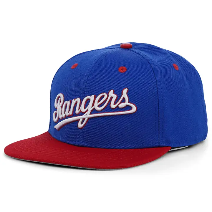 Casquette snapback Texas Rangers MLB Wordmark bleu/rouge/gris