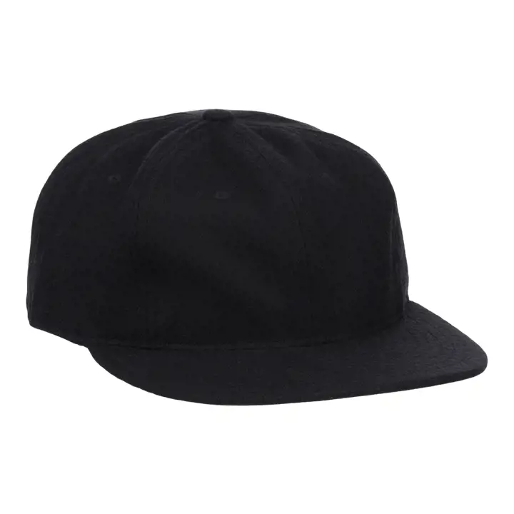 Casquette de baseball vintage en laine noire