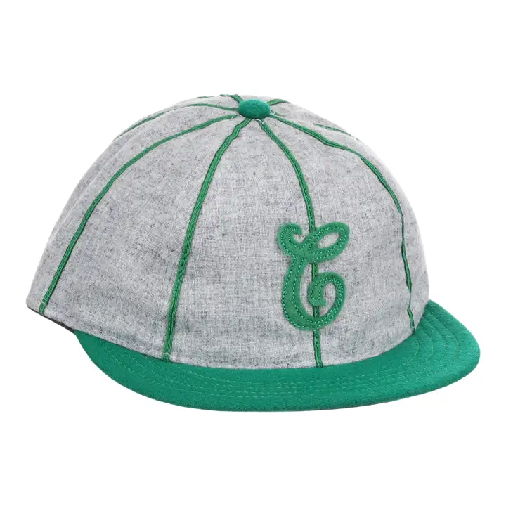 Casquette de baseball Cleveland Green Sox 1913, modèle vintage à 8 panneaux