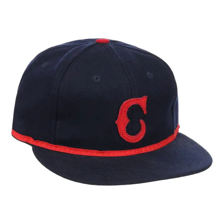 Casquette de baseball vintage Cleveland Buckeyes 1947