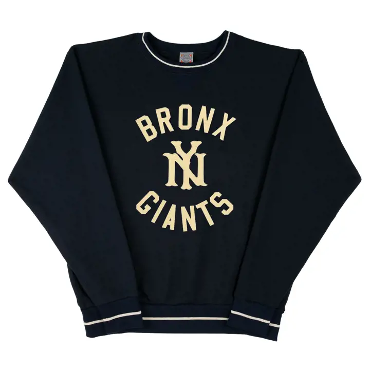Sweat-shirt ras du cou unisexe vintage Bronx Giants