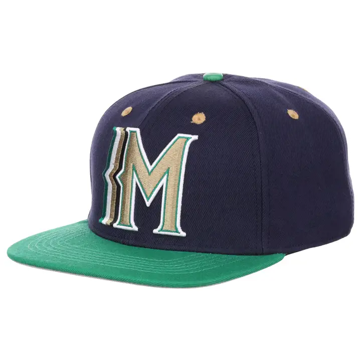 Milwaukee Brewers MLB Shift Logo Snapback marine/vert/gris