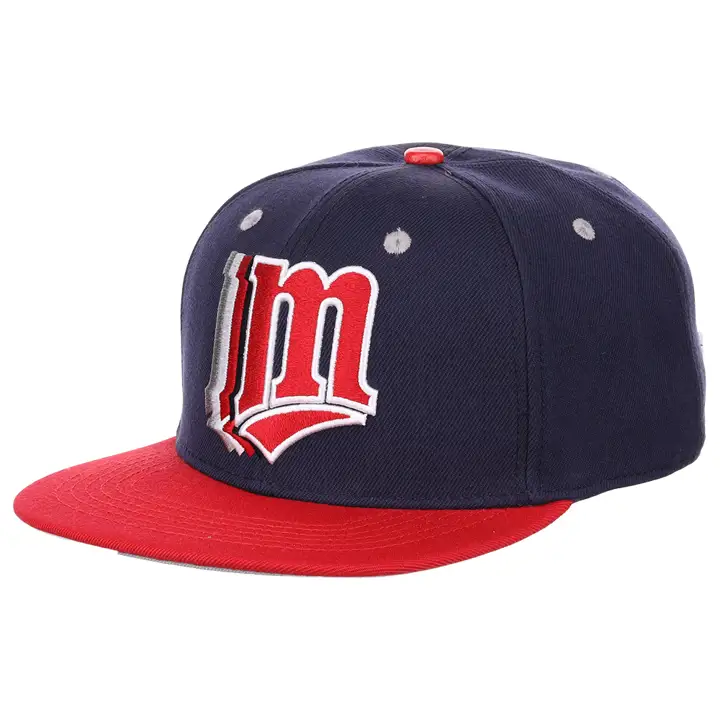 Casquette snapback Minnesota Twins MLB Shift Logo bleu marine/rouge/gris