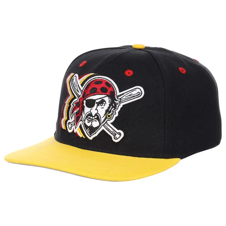 Pittsburgh Pirates MLB Shift Logo Snapback noi/jau/gri