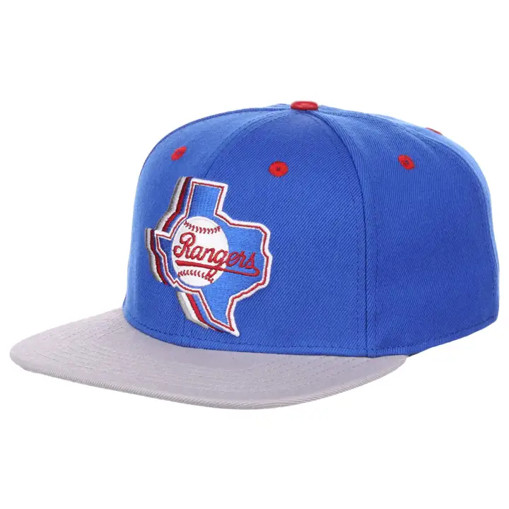 Texas Rangers MLB Shift Logo Snapback bleu/gris/gris