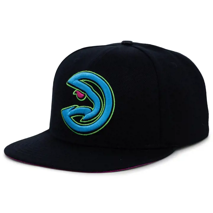 Casquette Snapback NBA Blacklight Atlanta Hawks noir/noir/bleu