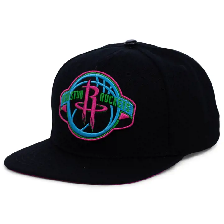 Houston Rockets NBA Casquette Snapback Blacklight noi/noi/bleu