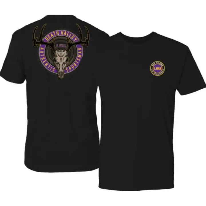 T-shirt BLK avec badge tête de cerf L.S.U. NCAA Great State