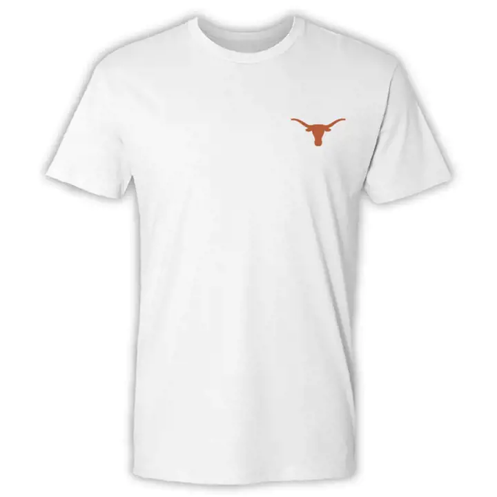 T-shirt Texas Longhorns NCAA Great State Fly Em High, coloris blanc