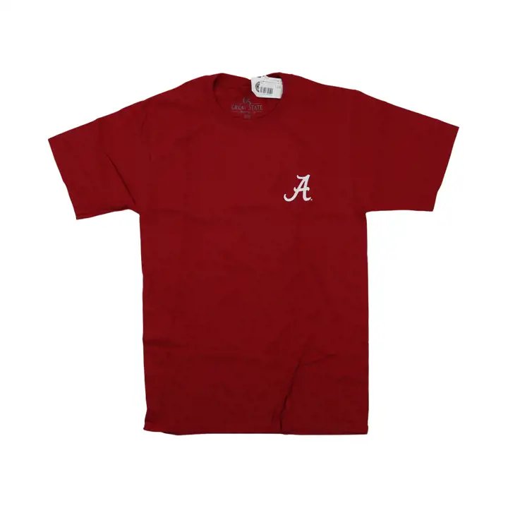 T-shirt drapeau délavé Alabama Crimson Tide NCAA Great State CR