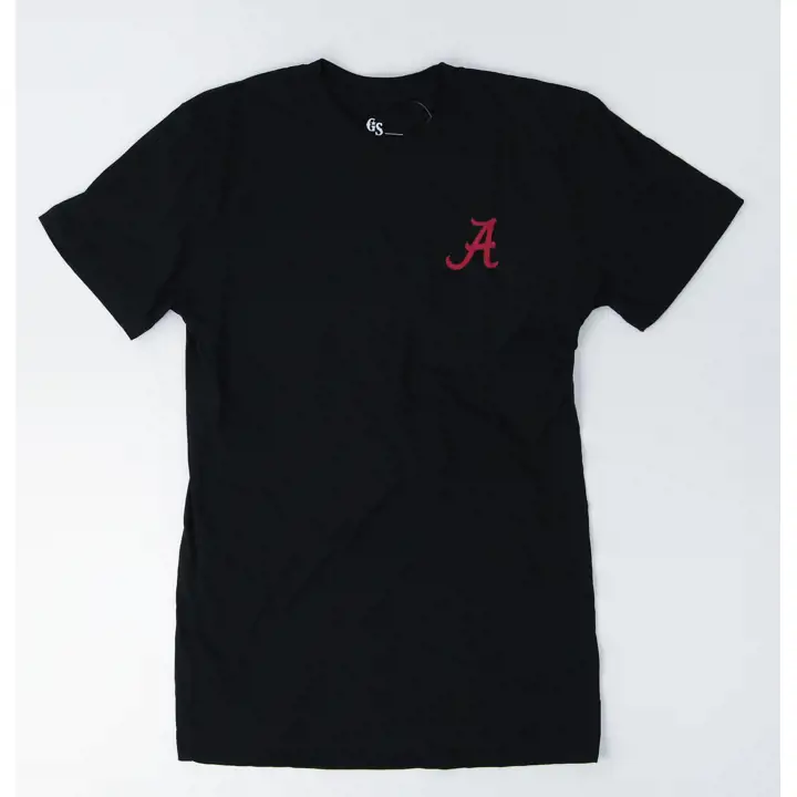 T-shirt Alabama Crimson Tide NCAA Badge Tête de Cerf Grand État