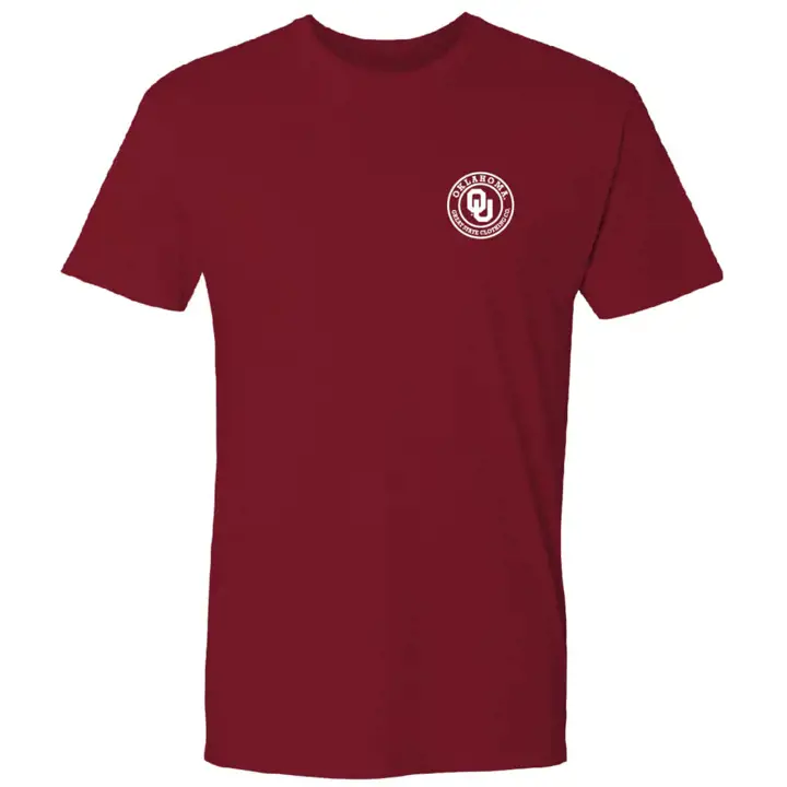 T-shirt Fanatics Crimson avec le drapeau lavé des Oklahoma Sooners NCAA Great State
